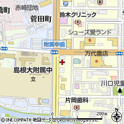 島根県松江市学園1丁目6-14周辺の地図