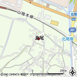 鳥取県東伯郡北栄町北尾458周辺の地図