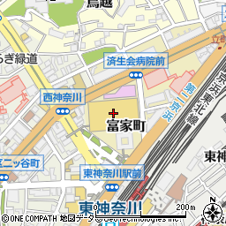 パソコン市民講座　イオンスタイル東神奈川店教室周辺の地図