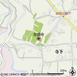 念通寺周辺の地図