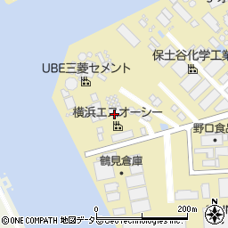 横浜エスオーシー株式会社　横浜工場周辺の地図
