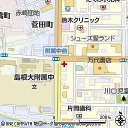 島根県松江市学園1丁目6-18周辺の地図