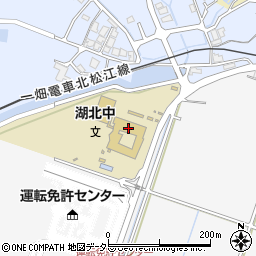 松江市立湖北中学校周辺の地図