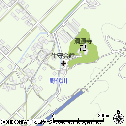 生守会館周辺の地図