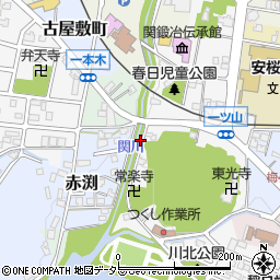 関所橋周辺の地図