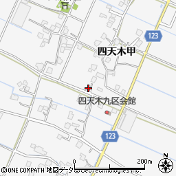 千葉県大網白里市四天木243-2周辺の地図