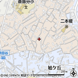 神奈川県横浜市神奈川区二本榎16-16周辺の地図