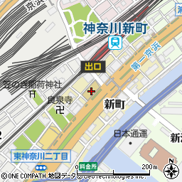 神奈川県横浜市神奈川区新町11周辺の地図