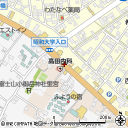 昭和大学入口周辺の地図