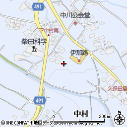 長野県飯田市中村1741周辺の地図