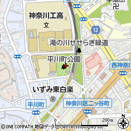 平川町公園周辺の地図
