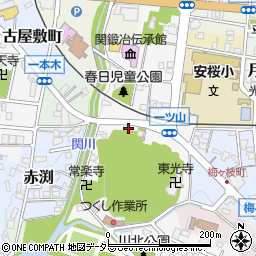 岐阜県関市一ツ山町周辺の地図