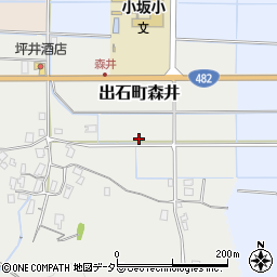 兵庫県豊岡市出石町森井周辺の地図