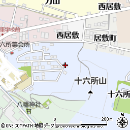 岐阜県関市十六所周辺の地図