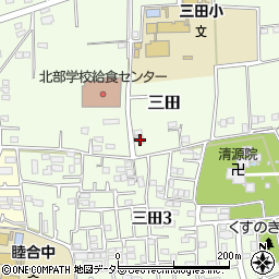 神奈川県厚木市三田494周辺の地図