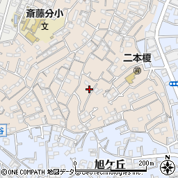 神奈川県横浜市神奈川区二本榎17-12周辺の地図