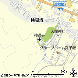 神通寺周辺の地図