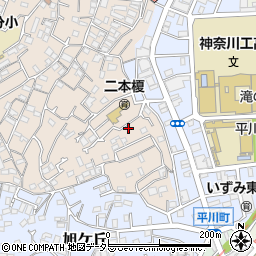 神奈川県横浜市神奈川区二本榎8-16周辺の地図