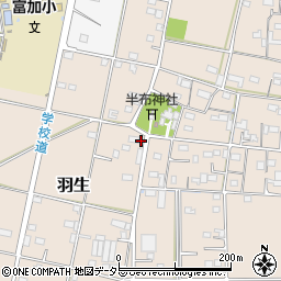 岐阜県加茂郡富加町羽生1250周辺の地図