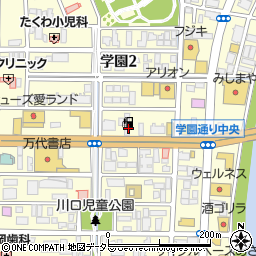 島根県松江市学園周辺の地図