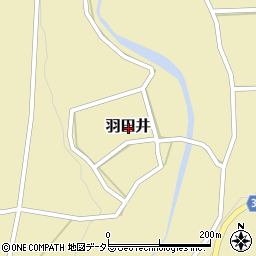 鳥取県西伯郡大山町羽田井周辺の地図