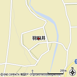 鳥取県大山町（西伯郡）羽田井周辺の地図