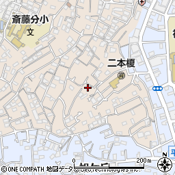 神奈川県横浜市神奈川区二本榎20-3周辺の地図