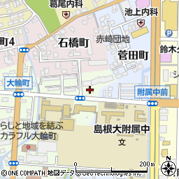 ファミリーマート松江大輪町店周辺の地図