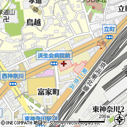 神奈川県横浜市神奈川区富家町周辺の地図