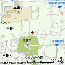 神奈川県厚木市三田463周辺の地図