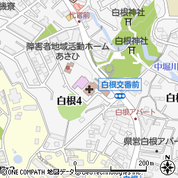 横浜市白根地区センター体育館周辺の地図