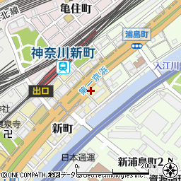 神奈川県横浜市神奈川区新町300周辺の地図