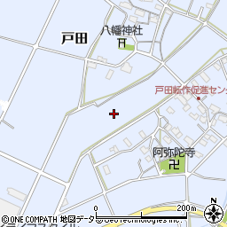 岐阜県関市戸田周辺の地図