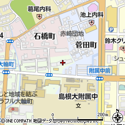 島根県松江市大輪町418周辺の地図
