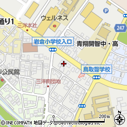 日本海新聞　本社日本海新聞国府専売所周辺の地図