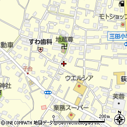 神奈川県厚木市下荻野482-2周辺の地図