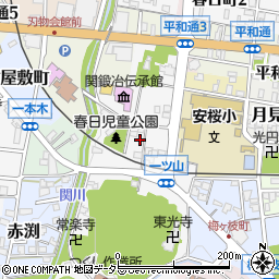 岐阜県関市桜木町周辺の地図