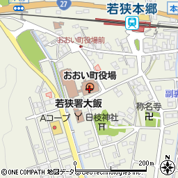 福井県大飯郡おおい町周辺の地図
