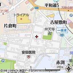 岐阜県関市一本木町周辺の地図