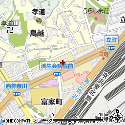 神奈川県横浜市神奈川区富家町4-1周辺の地図