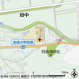 舞鶴市立志楽小学校周辺の地図