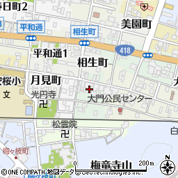 岐阜県関市上利町周辺の地図