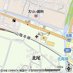 鳥取県東伯郡北栄町北尾520-1周辺の地図