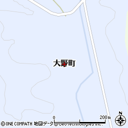 島根県松江市大野町周辺の地図