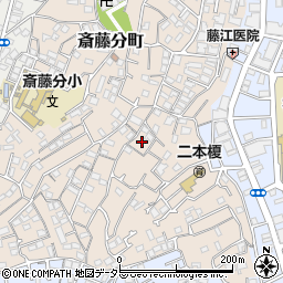神奈川県横浜市神奈川区二本榎22-3周辺の地図