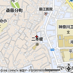 神奈川県横浜市神奈川区二本榎24-21周辺の地図