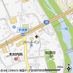 ペットショップ犬の家中津川店周辺の地図