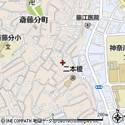 神奈川県横浜市神奈川区二本榎24-8周辺の地図