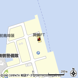 舞鶴市立　前島みなと公園・テニスコート周辺の地図