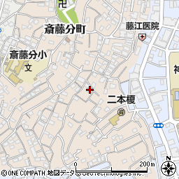 神奈川県横浜市神奈川区二本榎22-9周辺の地図